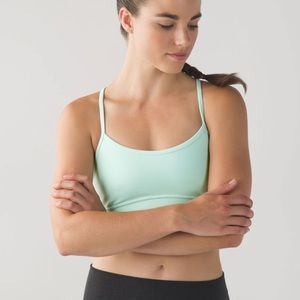 Lululemon Flow Y Bra IV, Size 8 in color sea mist